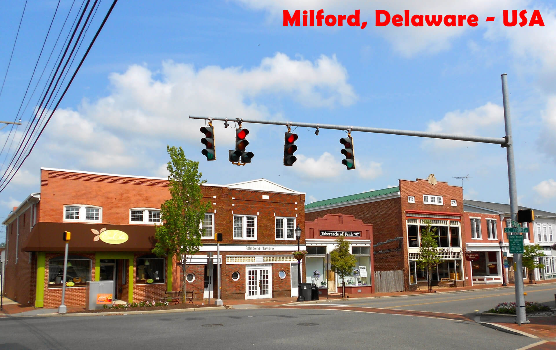 Downtown Milford Delaware US